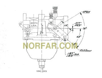 Zenith 13261 Carburetor