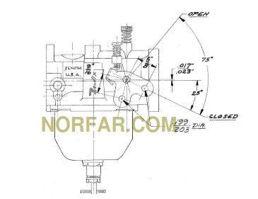 Onan JB, J60 Carburetor