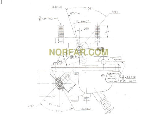 Ford 801 tractor Carburetor