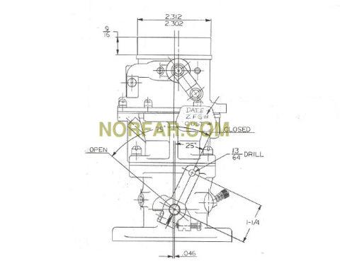 Carburetor for Chrysler 225 engine
