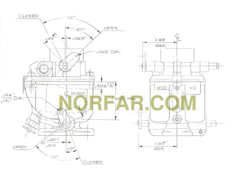 Onan CCK Carburetor, Carburetor for Onan Generator