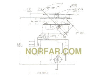 Carburetor for Ford VSG-411 VSG-413 engines. Ford part F6JL-9510-UA