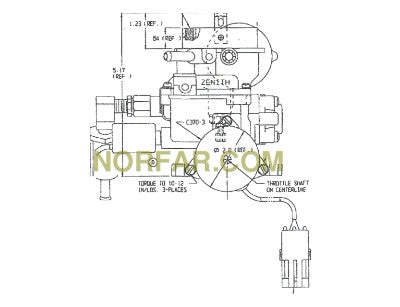 Zenith 15040 Carburetor.  Ford carburetor F8JL-9510-FB