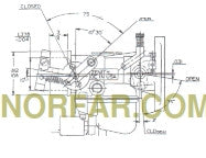 Carburetor for Wisconsin W4-1770 engine, Wisconsin part LZ57-8 and L57-1