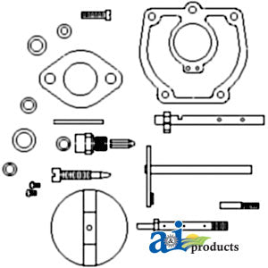 Rebuild Kit For Case-IH M/MV Tractors W/ 47387DB carburetor.