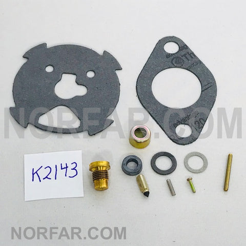 Zenith K2143 Carburetor Kit, Zenith 1408 Series Carburetor kit for  13962, 13990, 14040