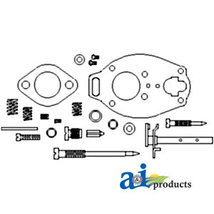 Rebuild Kit for Marvel Schebler TSX157, TSX159, TSX422 on Allis-Chalmers WC, WD, WF, A, B, Super A Tractors