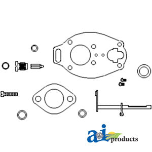 Rebuild Kit for Marvel Schebler TSX633, TSX713 Carburetors on Jet Star, 4 Star, 445 Tractors