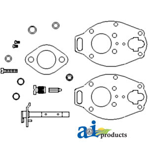 Rebuild Kit For Mavel Schebler TSX603 carburetor on Super 55, 550 Tractors