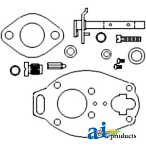 Rebuild Kit For Marvel Schebler TSX775 Carburetor On 550, 660 Tractors