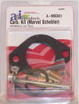 Rebuild Kit For Marvel Schebler DLTX67, DLTX73 Carburetors on John Deere "B" Tractors