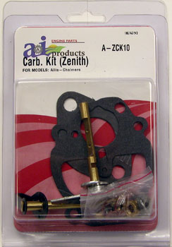 Rebuild Kit for Zenith Carb #9804 On Allis Chalmers "B" Tractor