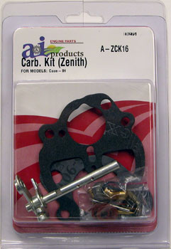 Rebuild Kit For Zenith Carburetor 9667 on Case-IH Model "S" Tractors