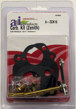 Rebuild Kit for Zenith 10698a, 10902a, 10903a on Allis Chalmers B/C/RC Tractors