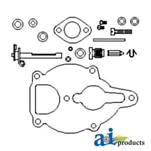 Rebuild Kit for Zenith 13794 Carburetor on Case-IH Cub Tractors