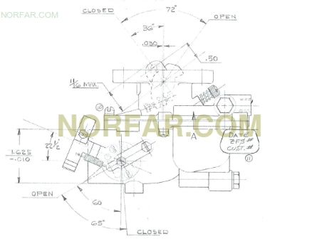 Zenith 13694 Carburetor for Wisconsin TJD engine