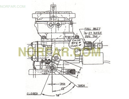 Carburetor for Ford 2.3 Liter industrial engine