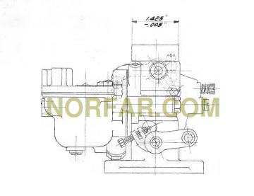 Hercules IXA Carburetor, used on Oliver Crawlers, Silver King