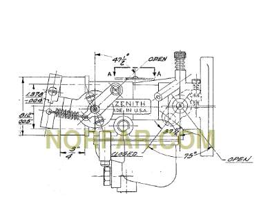 thumbnail image 2 of Zenith Carburetor Kit For Wisconsin VF4D L51 L51E L51F – Replaces LQ34 LQ35 A33 2 of 6