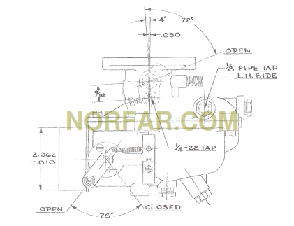 Zenith 13328 Carburetor Case part A38249 - NORFAR.COM
