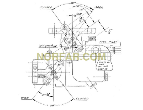Continental F245 Carburetor