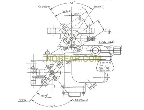 Continental F227 Carburetor Zenith 13358