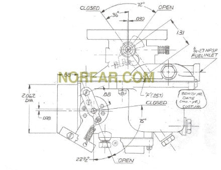Perkins G4-236 Carburetor