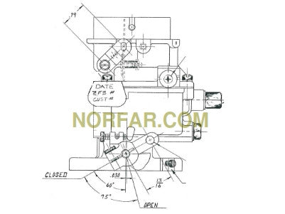 Zenith 13847 Carburetor Continental part CA8F-355 - NORFAR.COM