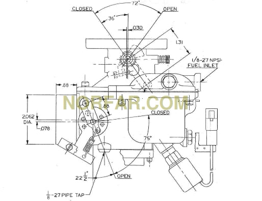 Zenith 13867 Carburetor