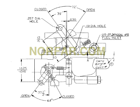 Continental F163 Carburetor