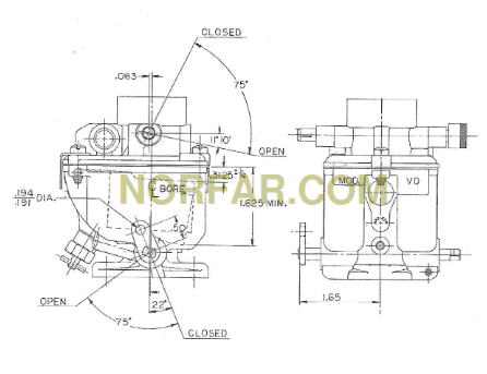 Zenith 13943 carburetor for Onan engines 