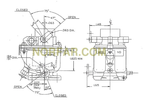 Onan CCK Carburetor, Zenith 13948 Carburetor