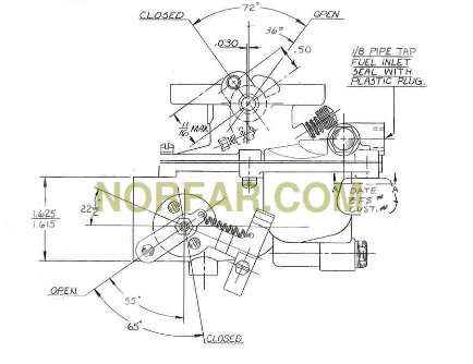 Wisconsin VH4D Carburetor L63 BW