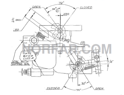 Wisconsin AEH Carburetor, L63BV