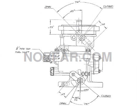 Carburetor for Ford 1.1 Liter Industrial Engine 