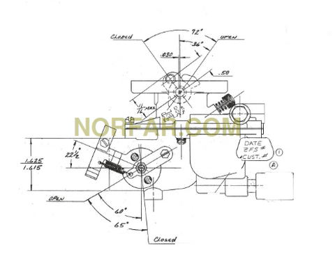 Wisconsin VH4 Engine Carburetor