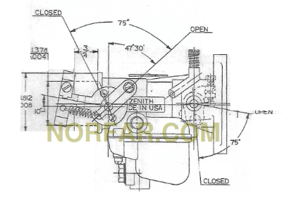 Zenith 14185 Carburetor
