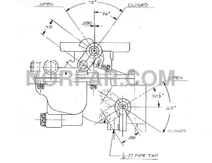 carburetor for Wisconsin AENL engine,  part L63K4