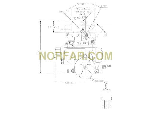 Carburetor for Ford VSG-411 engine, Ford part F6JL-9510-DA