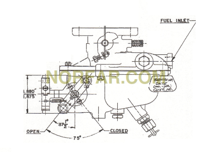 Marvel Schebler carburetor TSX97, TSX332, TSX360, TSX374, TSX397, TSX413, TSX414, TSX436, TSX464, TSX466, TSX505, TSX506, TSX528, TSX561.