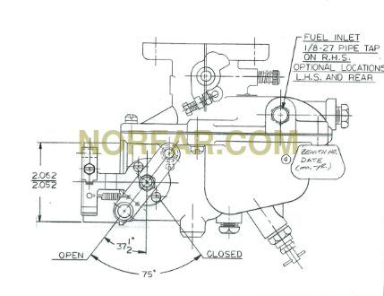 Zenith Carburetor Kit With Float – Fits John Deere 440 Dozer, Marvel TSX756 TSX768 TSX777