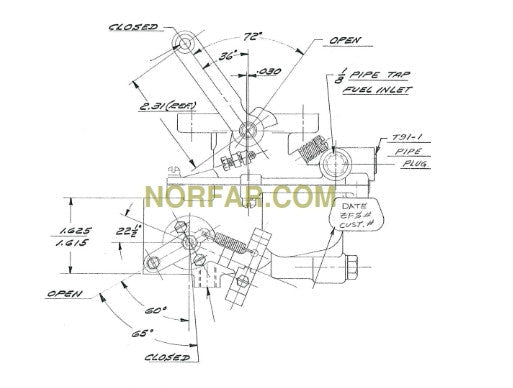 Zenith 13355 Carburetor